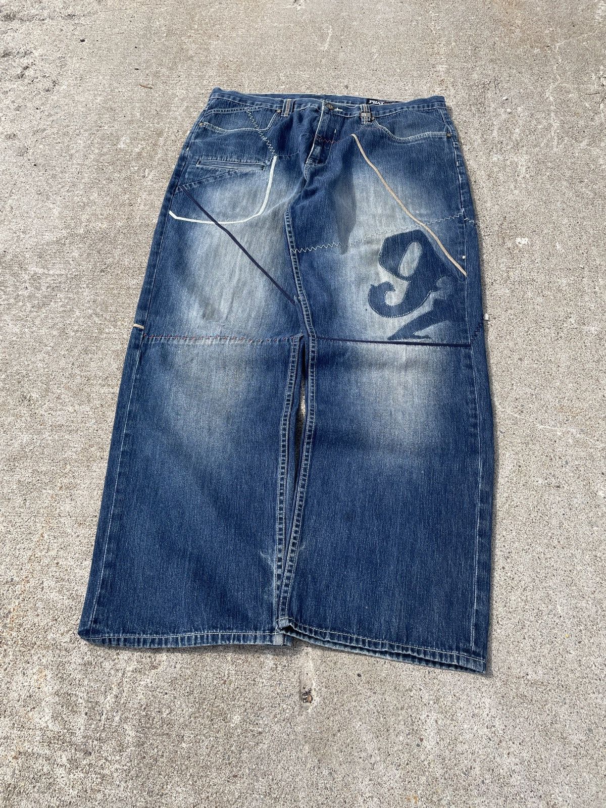 Phat Farm Phat Farm Embroidered Baggy Jeans Size US 38 / EU 54 - 8 Thumbnail