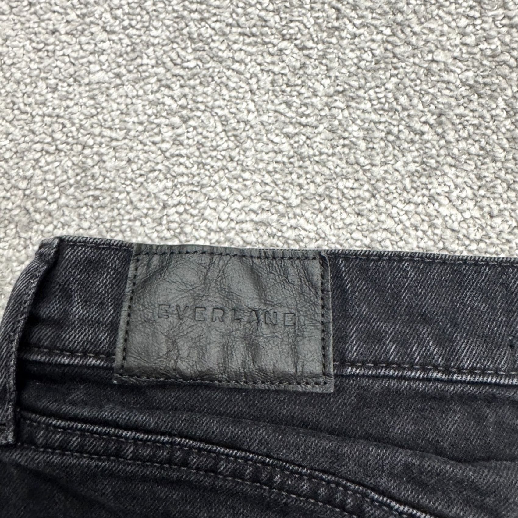 Levi's Everlane The Original Cheeky Cropped Denim Jeans Womens 27 Black Organic Cotton Jeans Size 27" / US 4 / IT 40 - 5 Thumbnail