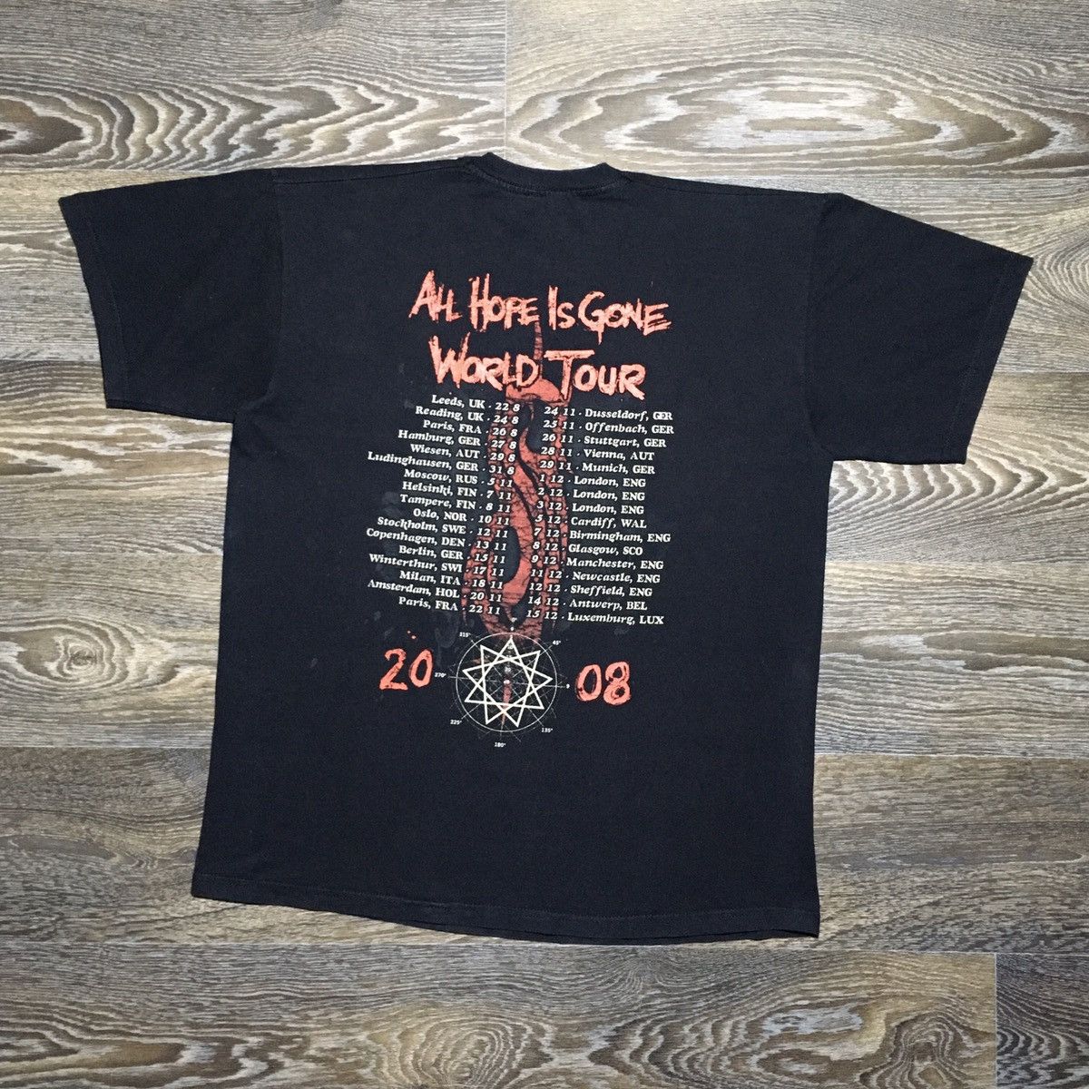 Slipknot Vintage SLIPKNOT “All Hope Is Gone” 2008 World Tour T-shirt Size US M / EU 48-50 / 2 - 2 Thumbnail