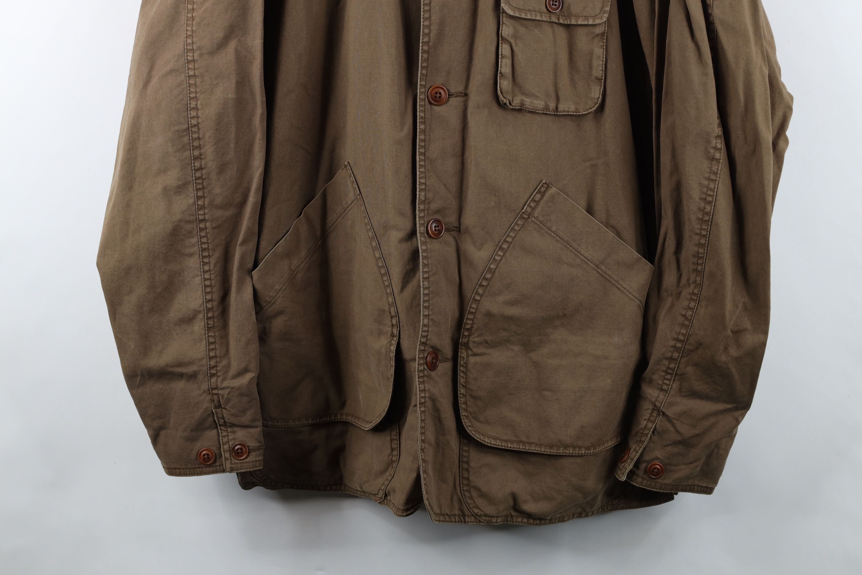 Banana Republic Vintage 90s Banana Republic Leather Collar Chore Jacket Size US S / EU 44-46 / 1 - 3 Thumbnail
