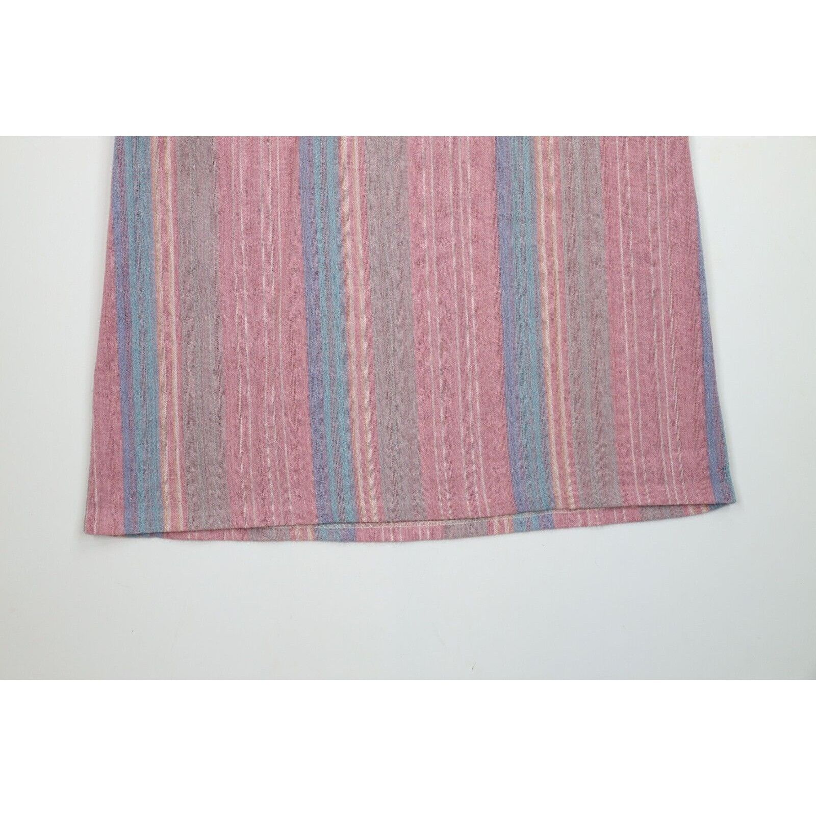 Vintage Vintage 70s Streetwear Pastel Wool Tweed Skirt Size 38" / US 16 / IT 52 - 9 Thumbnail