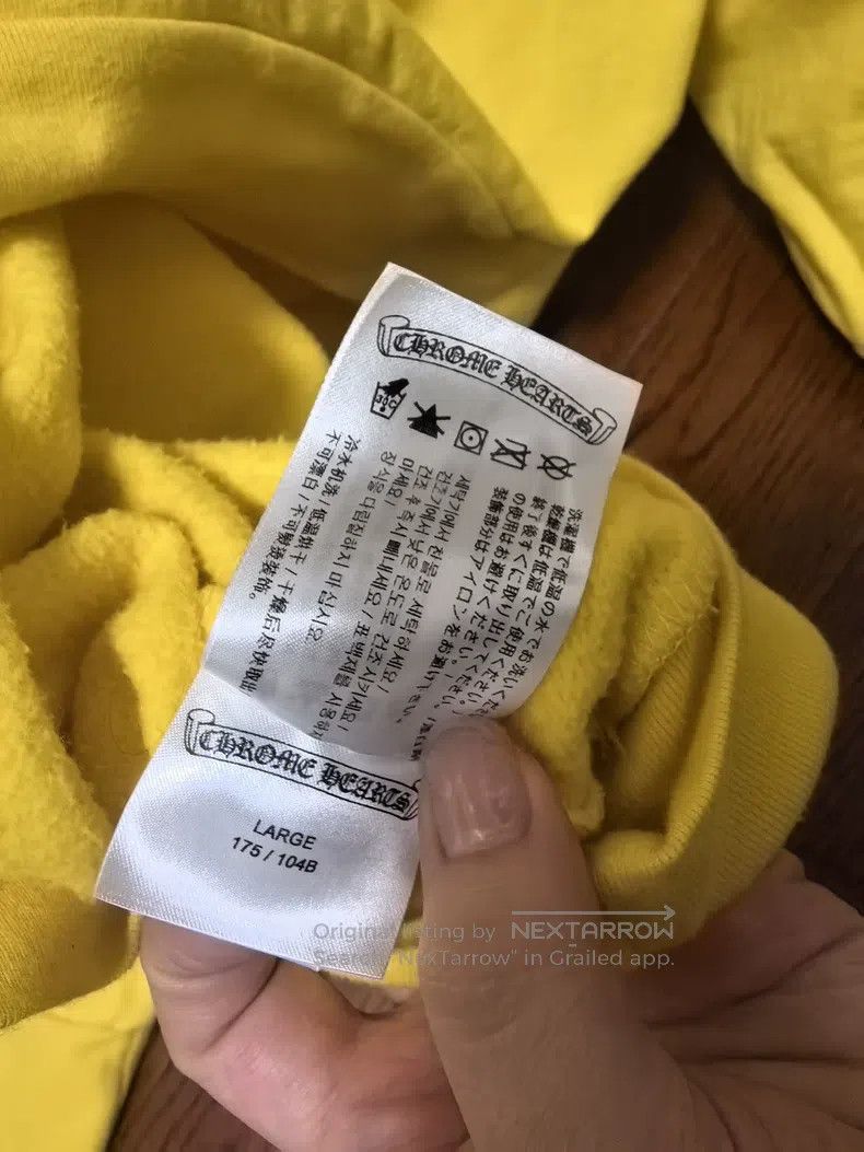 Chrome Hearts CHROME HEARTS Size L Yellow hooded sweater Size US L / EU 52-54 / 3 - 5 Thumbnail