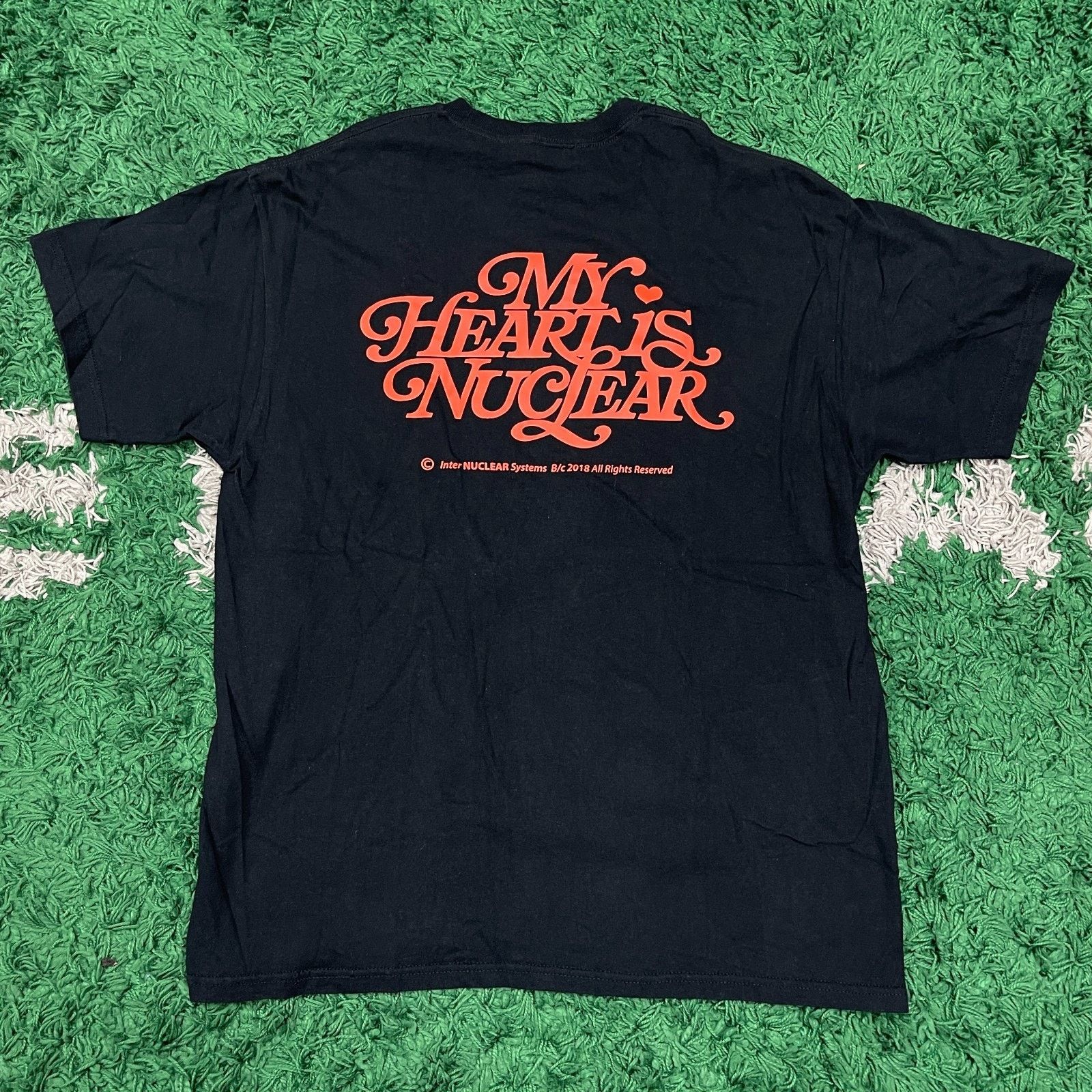 Brain Dead Brain Child My Heart Is Nuclear Black Red Tee T Shirt XL Size US XL / EU 56 / 4 - 6 Thumbnail