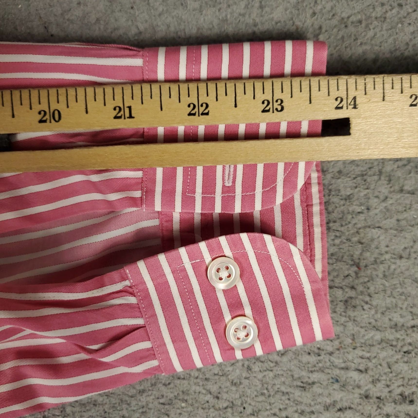 Vintage Maus & Hoffman Shirt Mens Medium Pink Striped Italy Button Up Long Sleeve Size US M / EU 48-50 / 2 - 7 Thumbnail