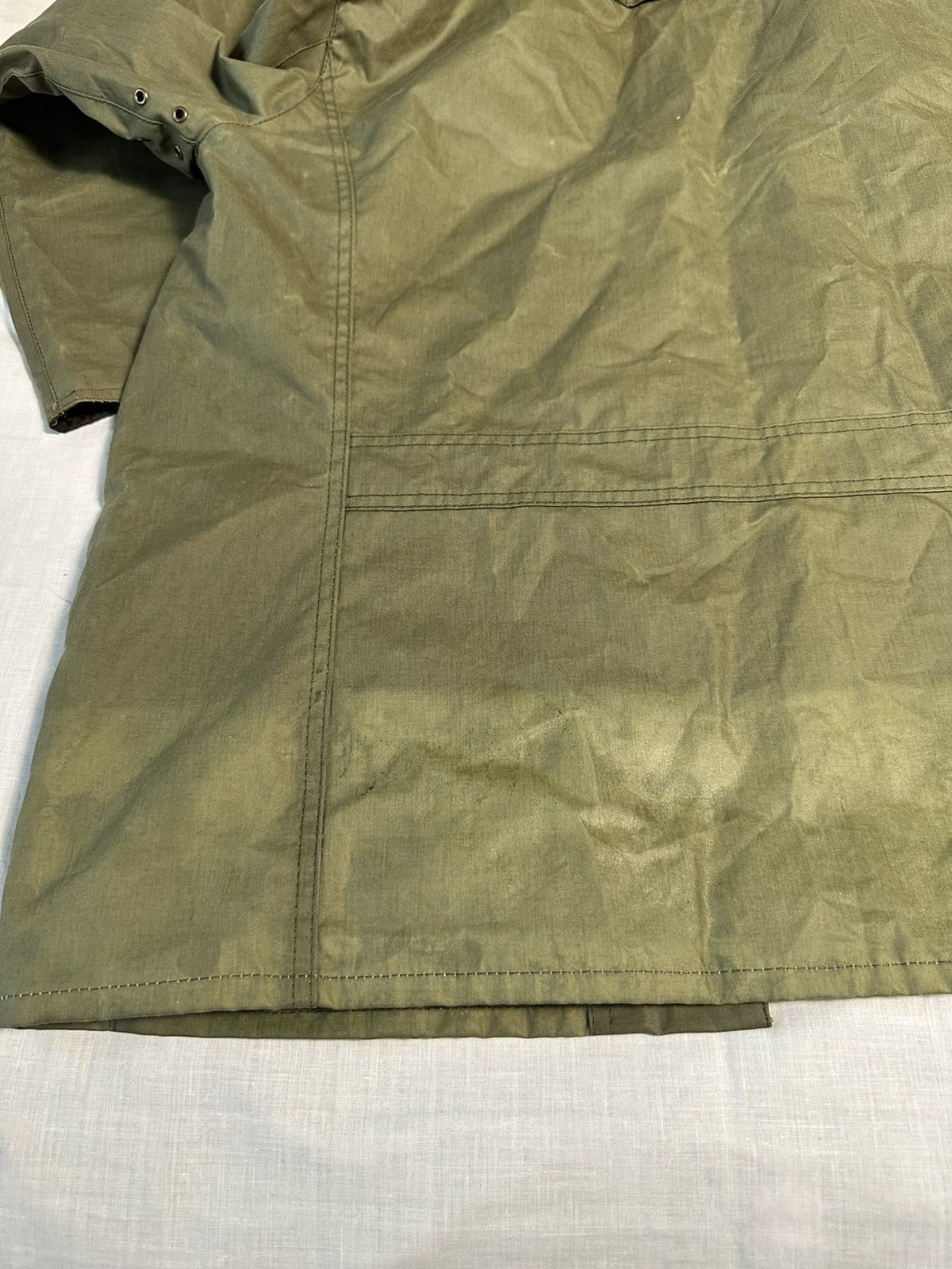 Barbour × Vintage Vintage Barbour Waxed Jacket Coat Made In London Size US M / EU 48-50 / 2 - 9 Thumbnail