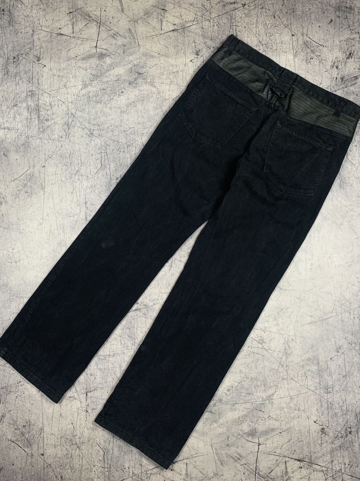 John Richmond Men’s Designer John Richmond Black Straight Jeans Size 35 Size US 35 - 4 Thumbnail