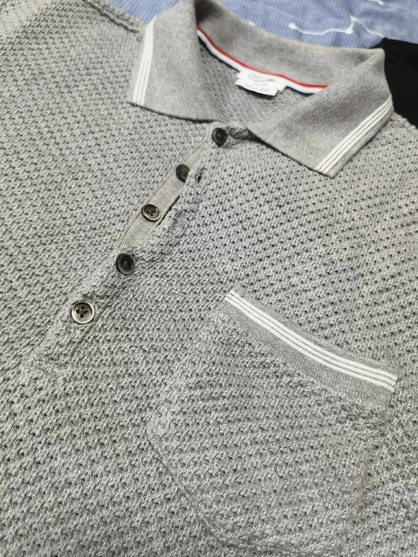 Thom Browne Thom Browne Knit Polo Shirt. Size US S / EU 44-46 / 1 - 3 Thumbnail