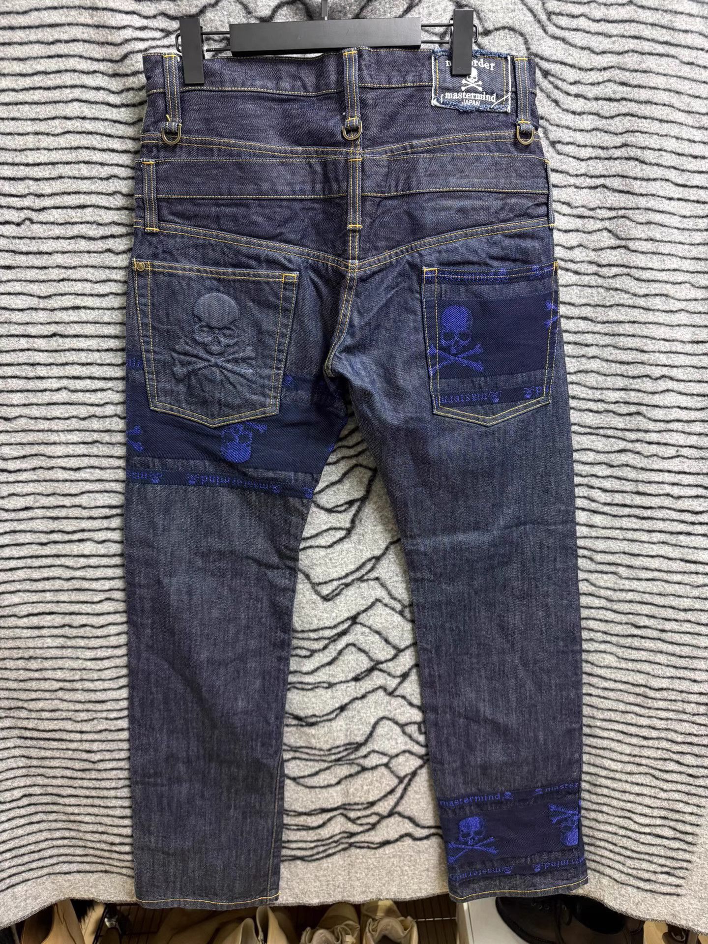 Mastermind Japan Mastermind Japan Double Waist Blue Gold Jeans K20 Size US 33 - 6 Thumbnail