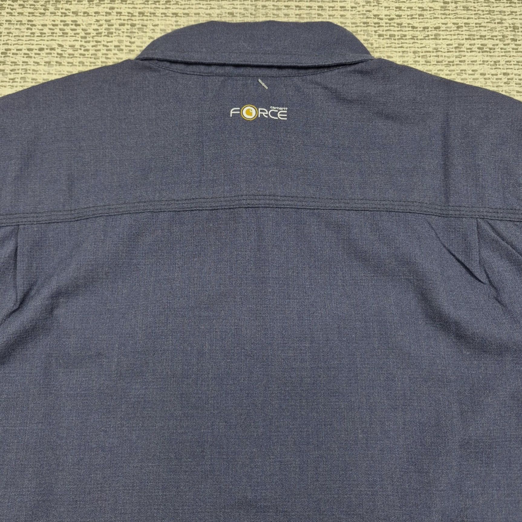 Carhartt Carhartt FR Force Button Up Shirt Womens XL Blue Flame Resistant Long Sleeve Size XL / US 12-14 / IT 48-50 - 7 Thumbnail