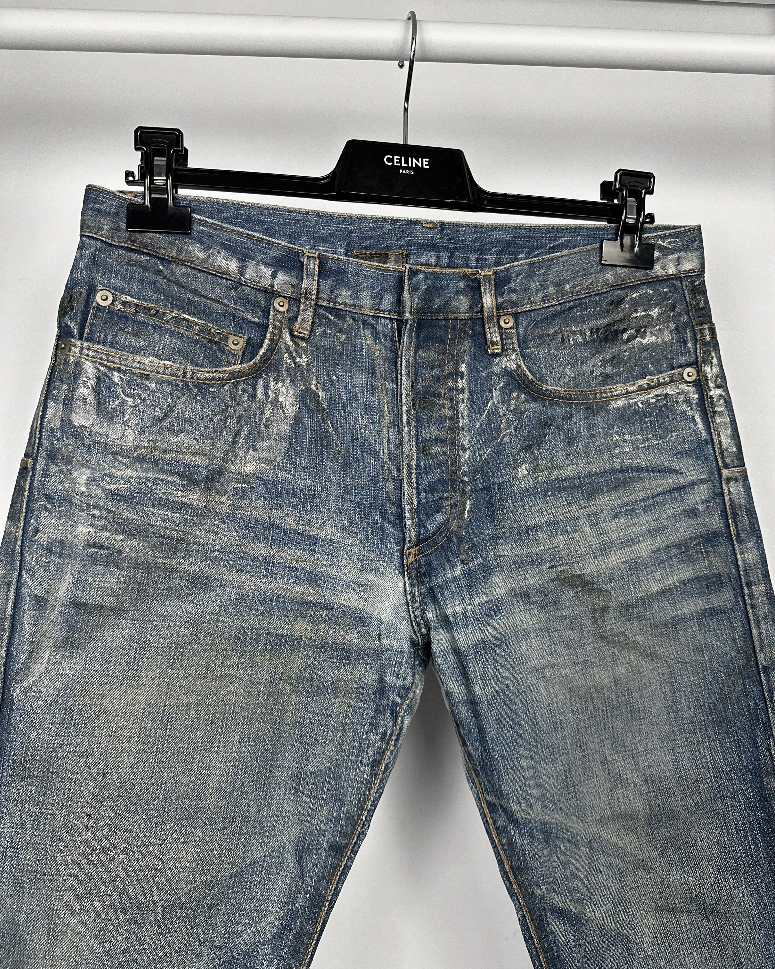 Dior Dior Homme Luster Wax Cropped Jeans Size US 32 / EU 48 - 4 Thumbnail