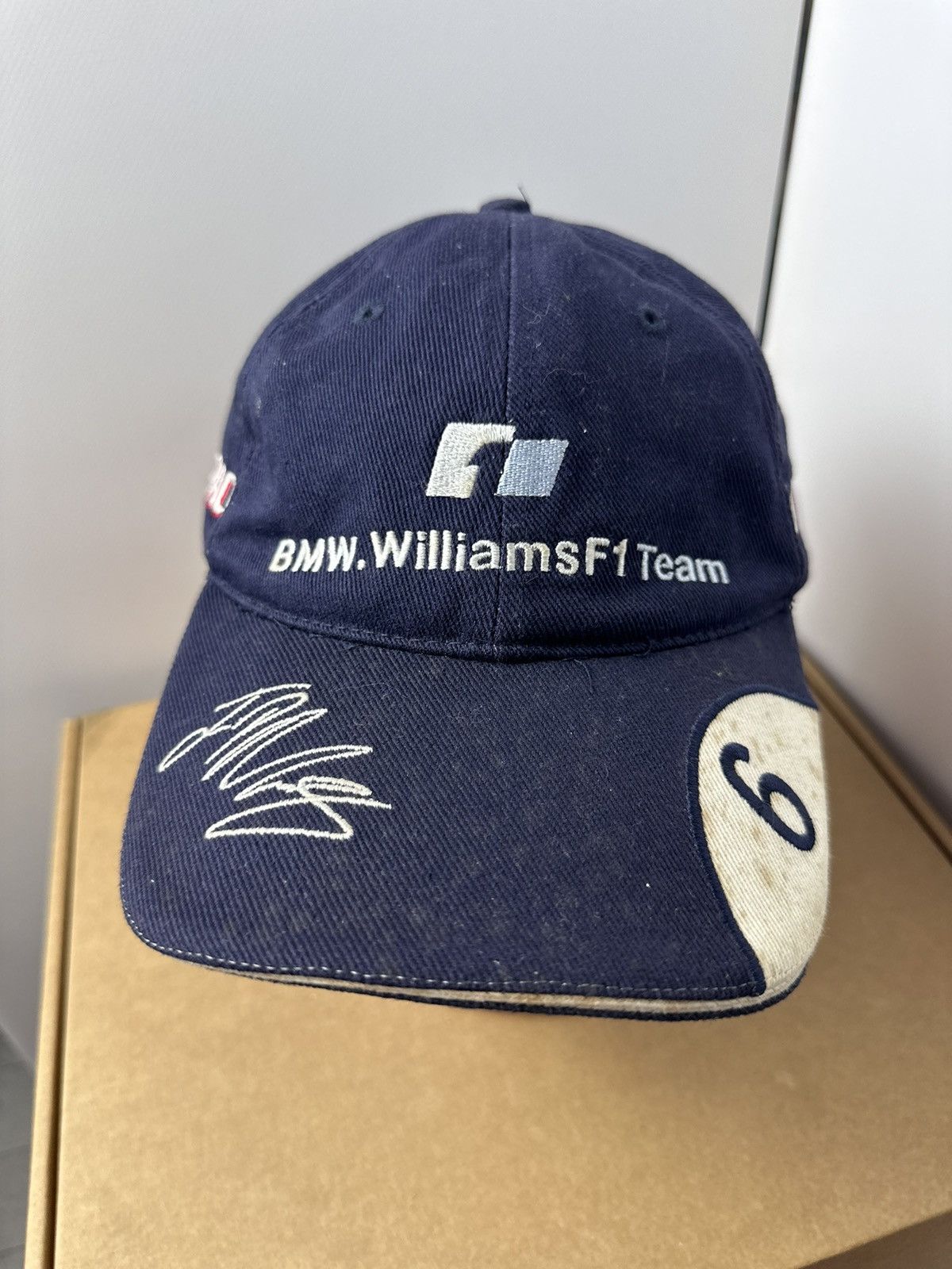 Vintage BMW racing cap Williams F1 distressed