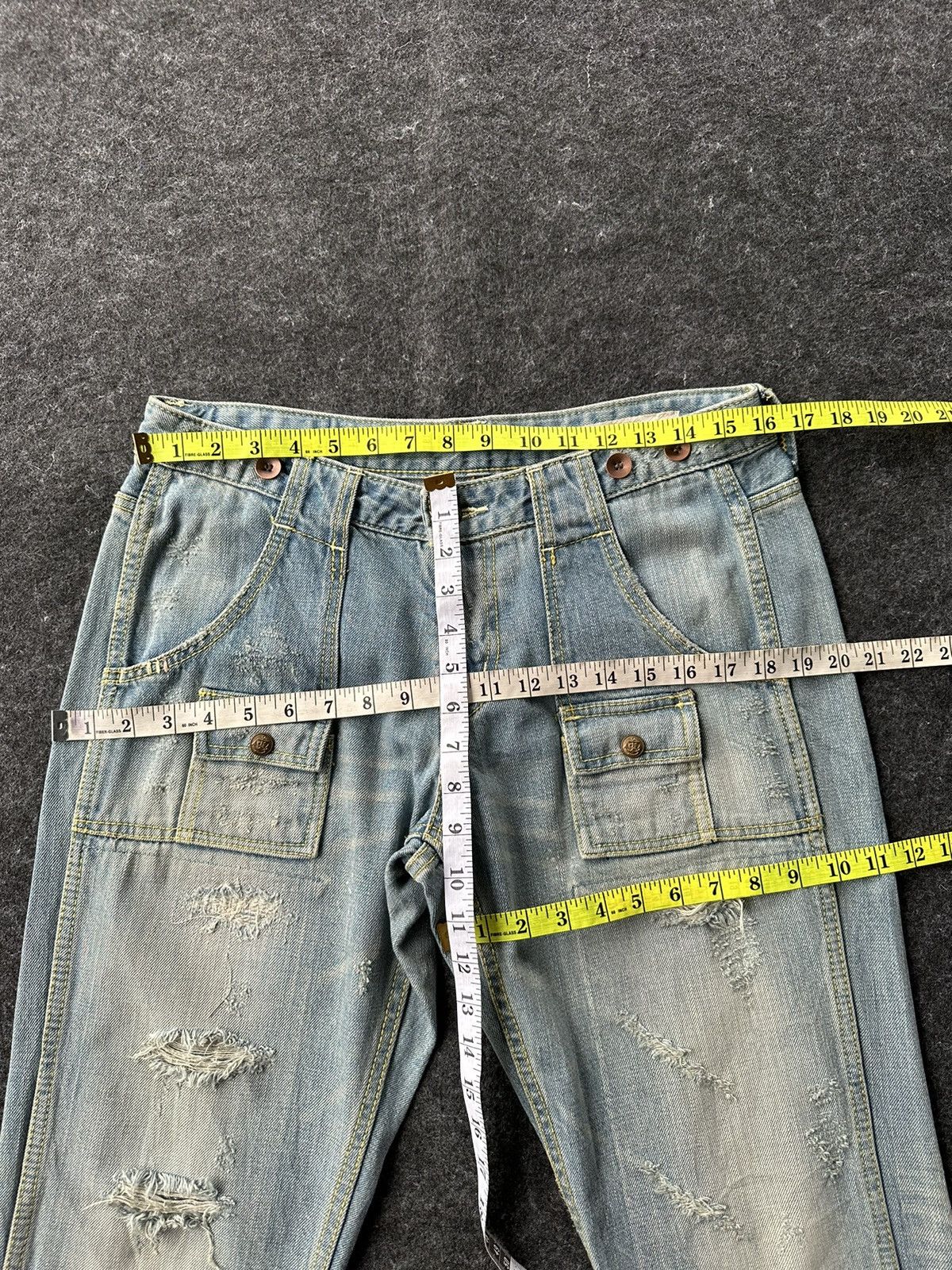Hysteric Glamour BRP Bushpant Washed Distressed Vintage Denim D506 Size US 32 / EU 48 - 13 Thumbnail