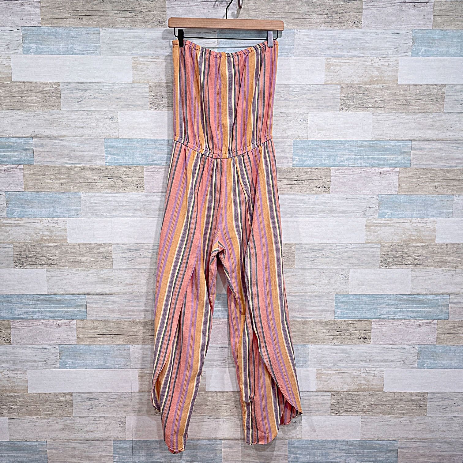 Drew DREW Emerson Linen Tube Jumpsuit Striped Womens Small Size 27" / US 4 / IT 40 - 1 Thumbnail
