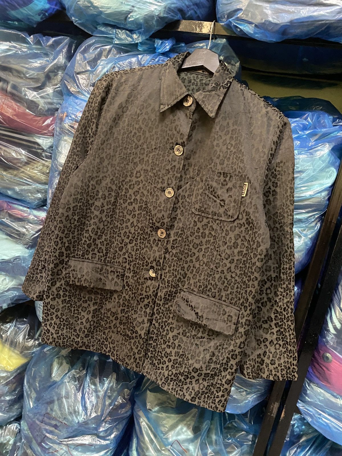Fendi VINTAGE FENDI LEOPARD MONOGRAM JACKET Size US M / EU 48-50 / 2 - 2 Thumbnail