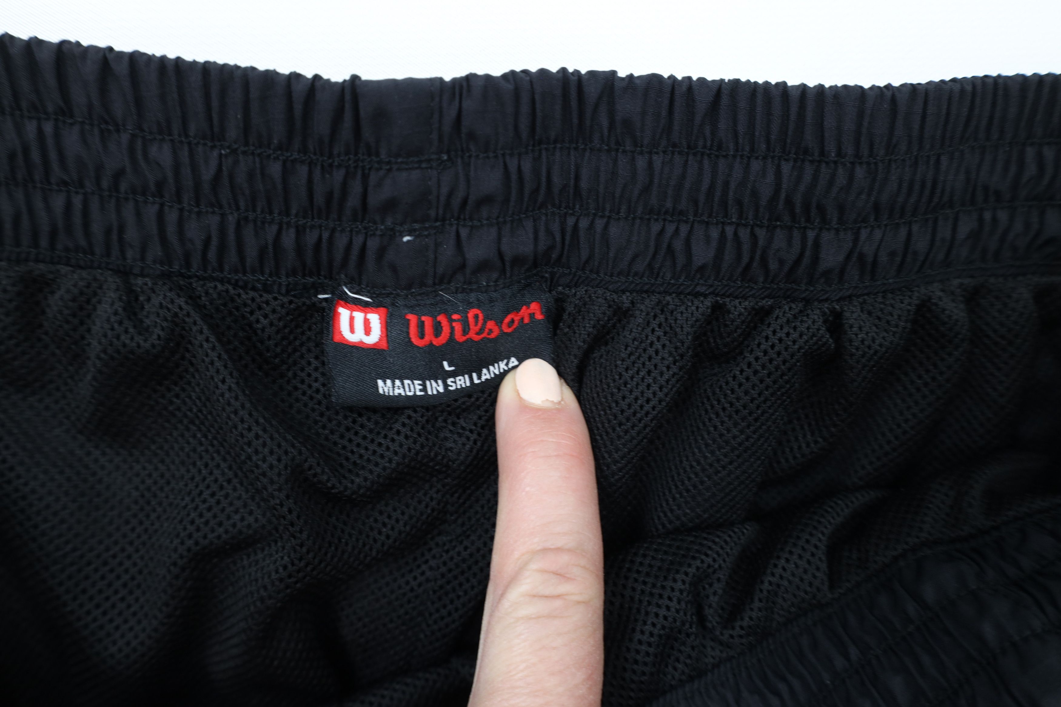 Vintage Vintage Wilson Lined Wide Leg Windbreaker Rain Pants Black Size US 36 / EU 52 - 7 Thumbnail