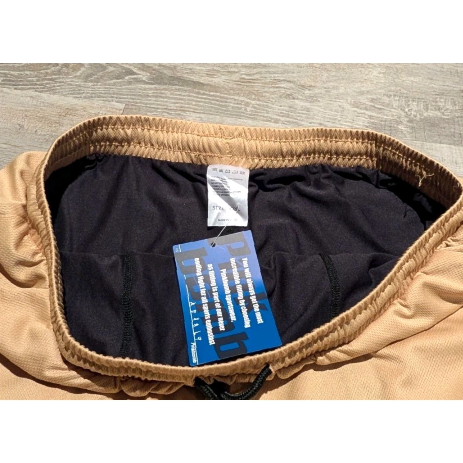 Vintage Pinkbomb 2 in 1 Running Shorts Mens Khaki NWT Lined Stretch Size 3XL NEW Size US 39 - 6 Thumbnail