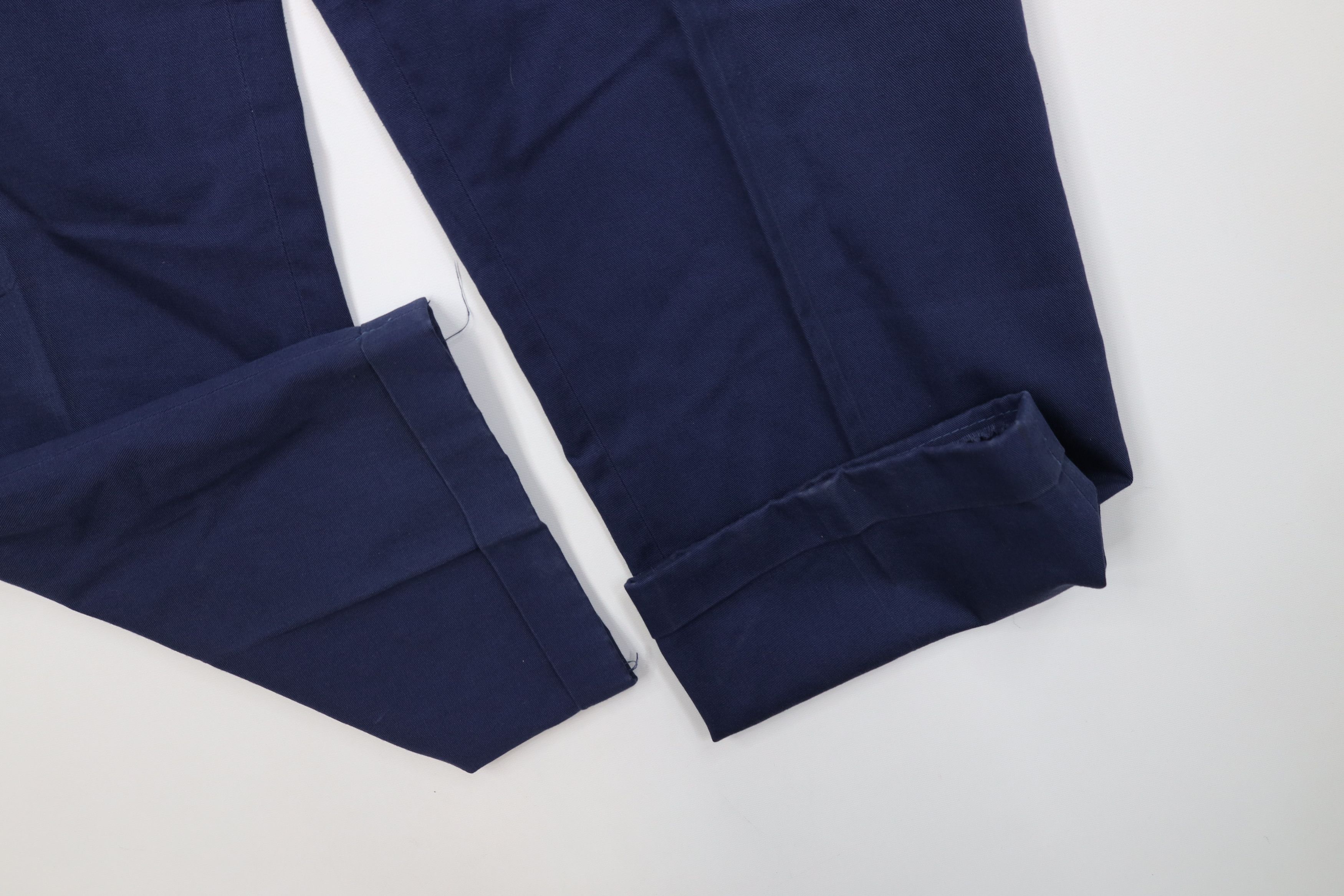 Eddie Bauer Vintage 90s Eddie Bauer Twill Wide Leg Chino Pants Blue Size US 40 / EU 56 - 5 Thumbnail