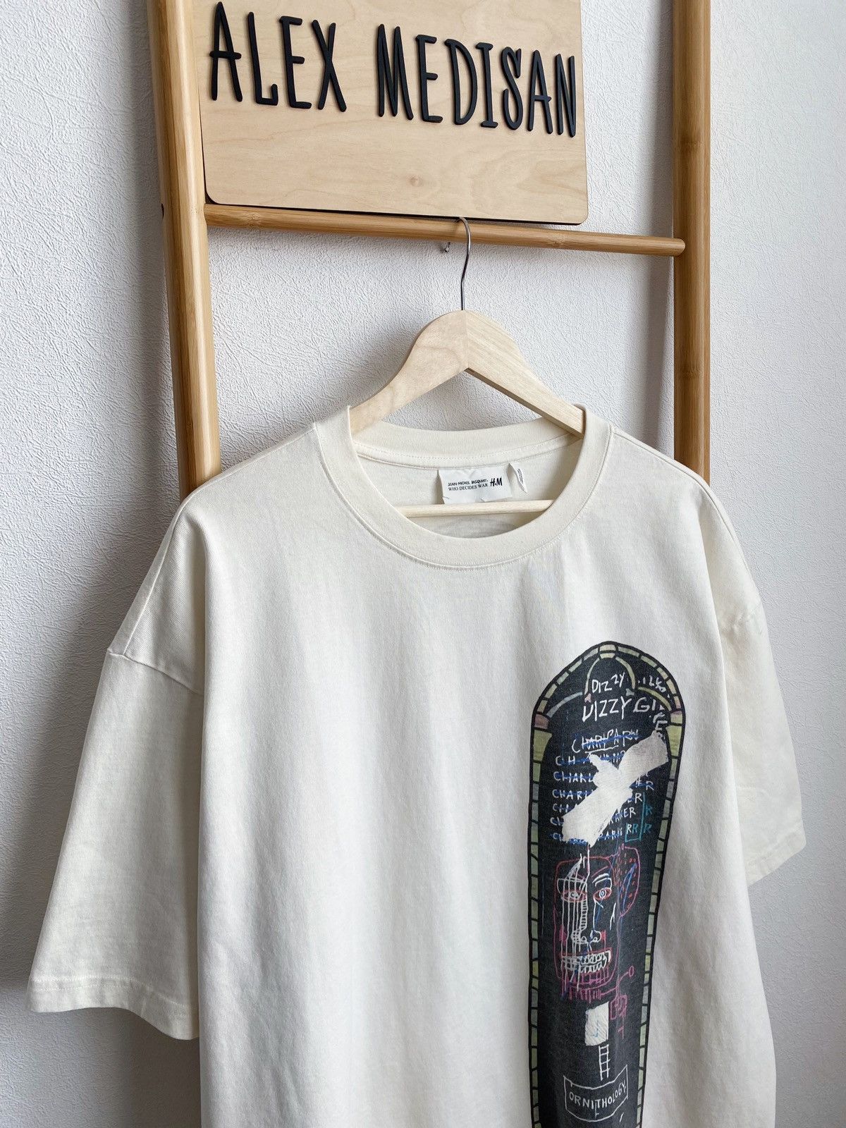 H&M × Jean-Michel Basquiat × Who Decides War WHO DECIDES WAR x BASQUIAT x H&M RELAXED FIT COTTON T-SHIRT Size US XXL / EU 58 / 5 - 3 Thumbnail