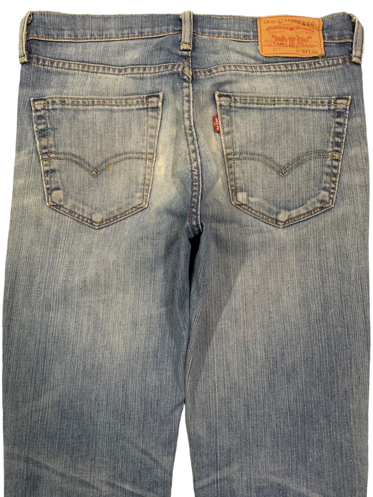 Levi's Vintage Clothing Vintage Y2K Levis 511 Blue Washed Distressed Grunge Jeans Size US 32 / EU 48 - 11 Thumbnail