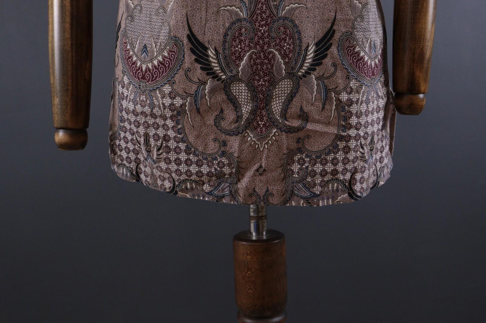 Designer Batik Keris Multicolour Luxury Pattern Down Shirt Size 38 15 Size US M / EU 48-50 / 2 - 8 Thumbnail