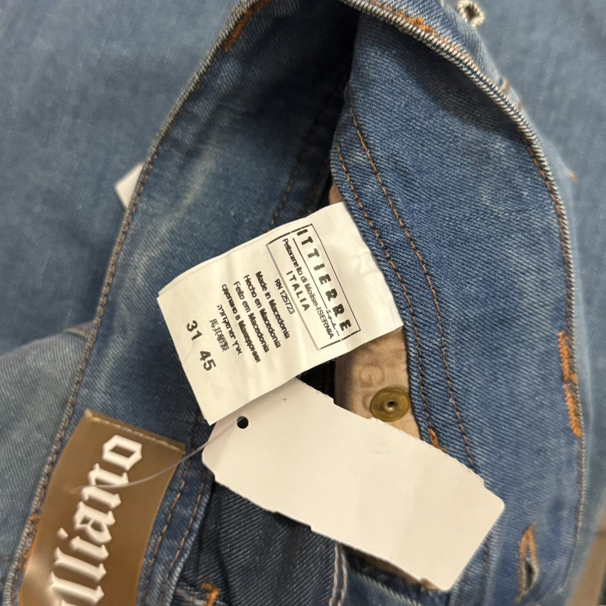 John Galliano NEW Galliano Y2K 00s Flared Jeans Size 31" - 9 Thumbnail