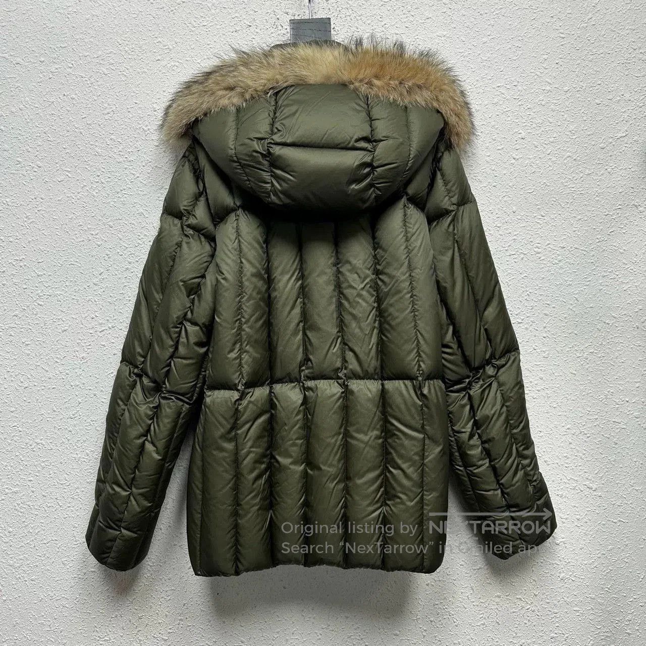Moncler Moncler Military Green Fox Fur Collar Puffer. Size XL / US 12-14 / IT 48-50 - 2 Thumbnail