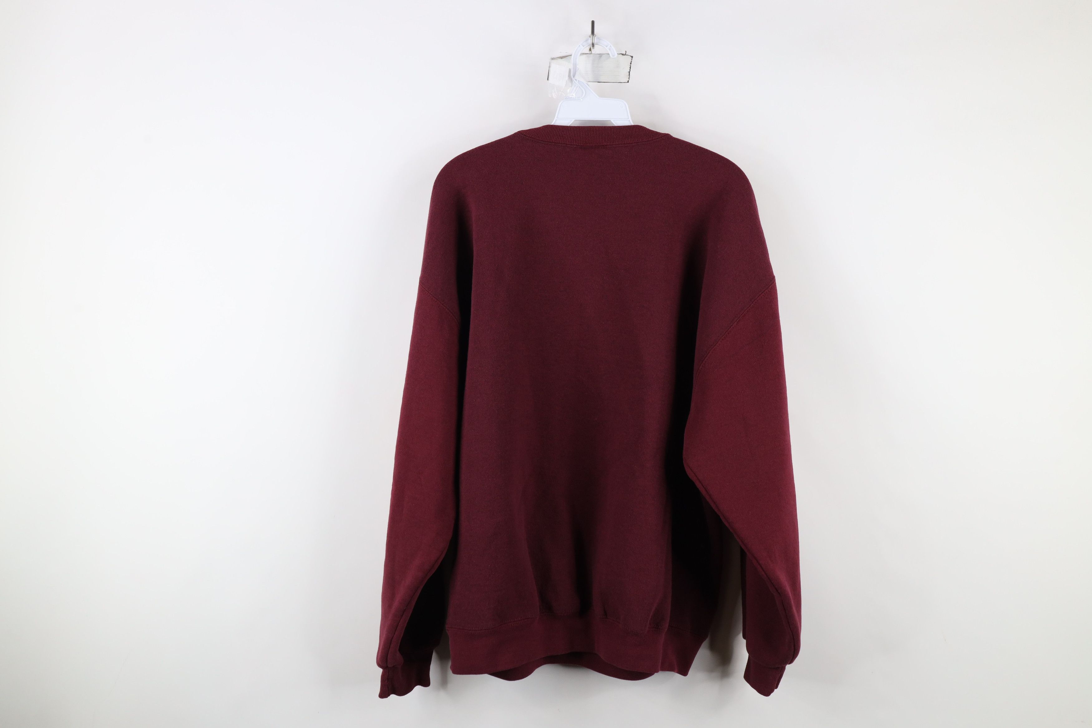 Russell Athletic × Vintage Vintage 90s Russell Athletic Blank Crewneck Sweatshirt Red Size US XL / EU 56 / 4 - 10 Thumbnail