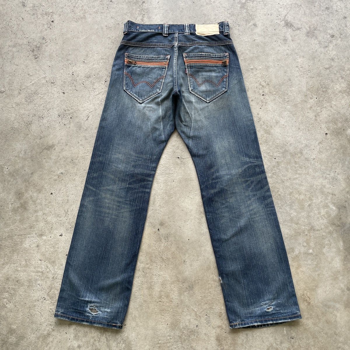 Japanese Brand W33x33.5💥 Vintage Edwin XV-S Faded BAGGY Jeans Denim Pants Size US 33 - 14 Thumbnail