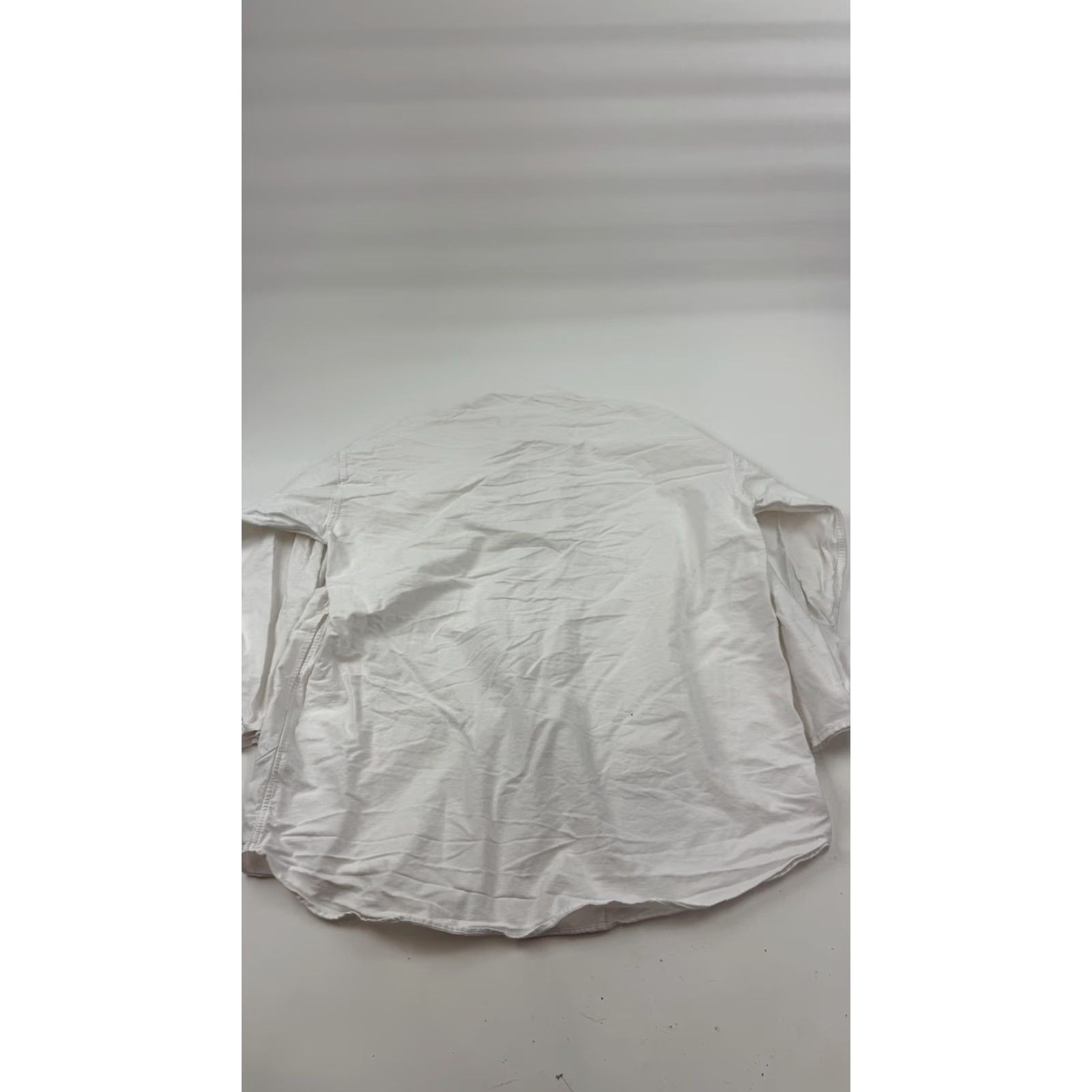 Muji Muji Shirt Adult L/XL White Cotton Band Collar Long Sleeve Pockets Womens Size L / US 10 / IT 46 - 7 Thumbnail