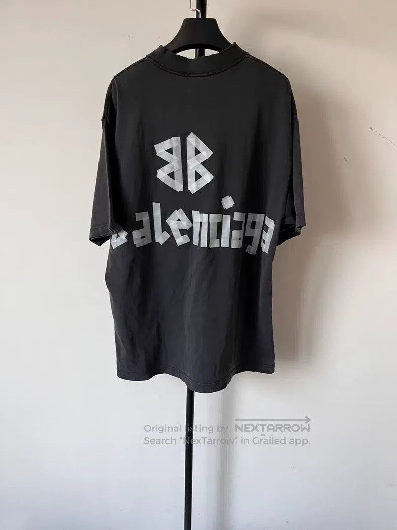 Balenciaga Balenciaga Logo Embroidered Crew Neck Short Sleeve T-Shirt Size US XS / EU 42 / 0 - 2 Thumbnail