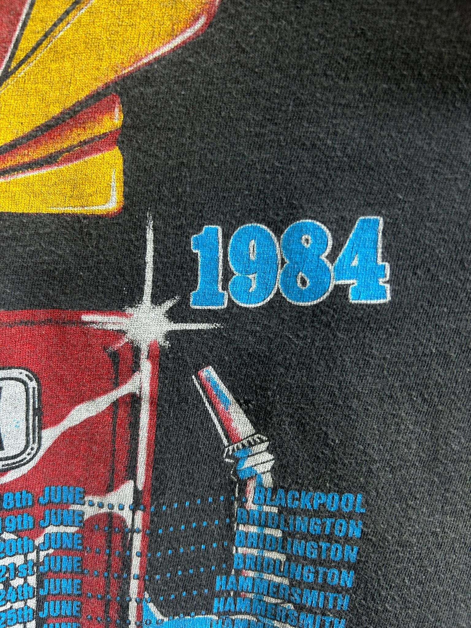 Band Tees Vintage 1984 Status Quo End Of The Road Tour T-shirt Size US M / EU 48-50 / 2 - 12 Thumbnail