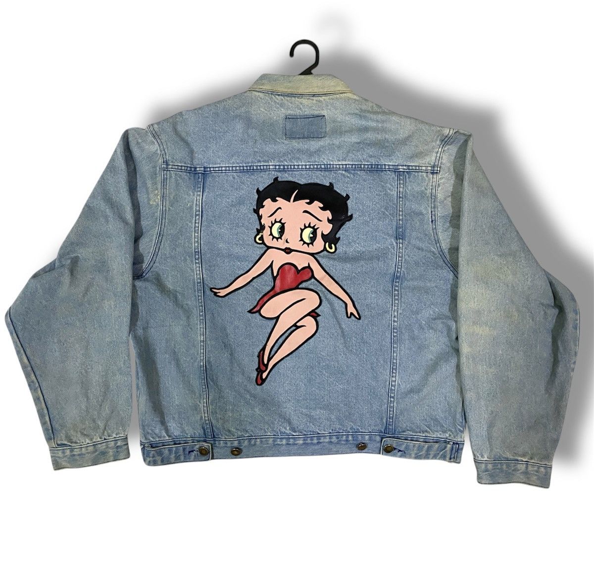 Vintage Betty Boop Denim Jacket Vintage Emberode Size US XL / EU 56 / 4 - 1 Thumbnail