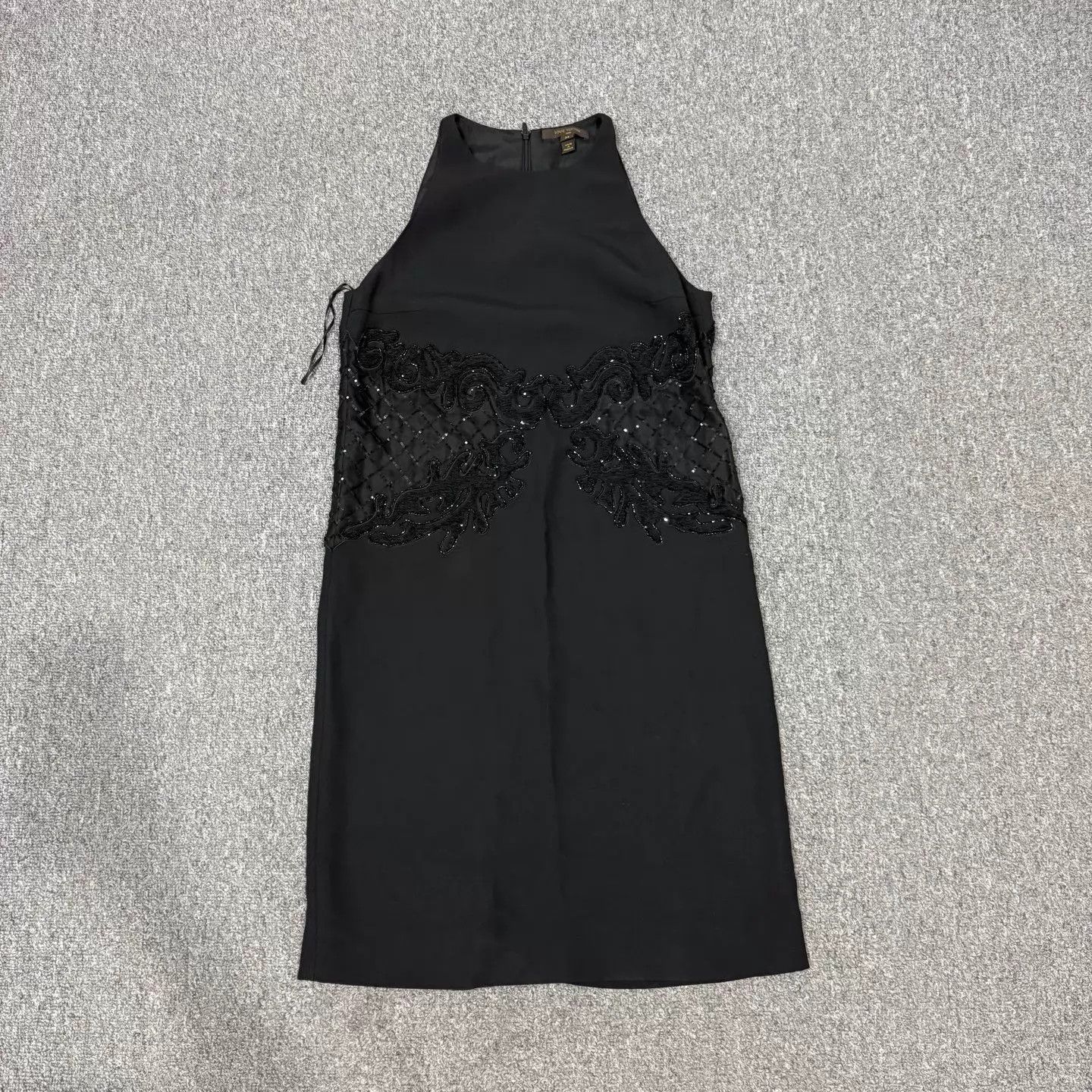 Louis Vuitton Louis Vuitton LV black lace dress women's 34 9/10 Size XXS / US 00 / IT 34 - 1 Thumbnail
