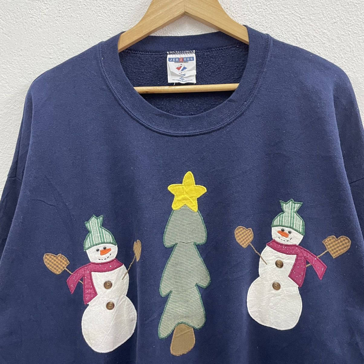 Jerzees × Vintage 🔥Vintage Jerzees Graphic Of Christmas Logo Sweatshirts Size US L / EU 52-54 / 3 - 5 Thumbnail