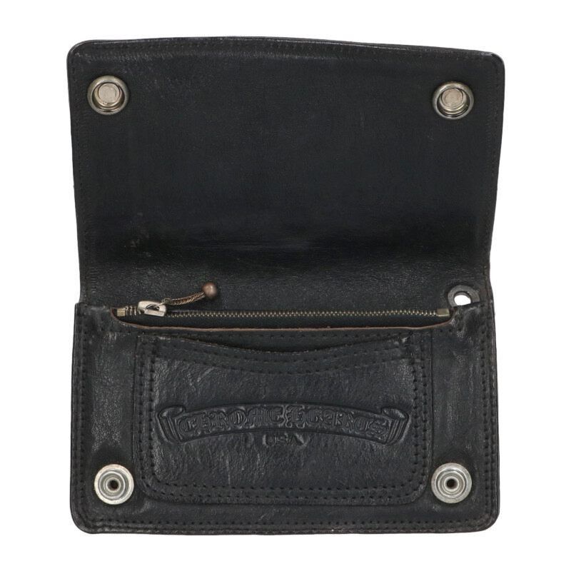 Chrome Hearts Chrome Hearts Floral Button Leather Wallet Size ONE SIZE - 3 Thumbnail