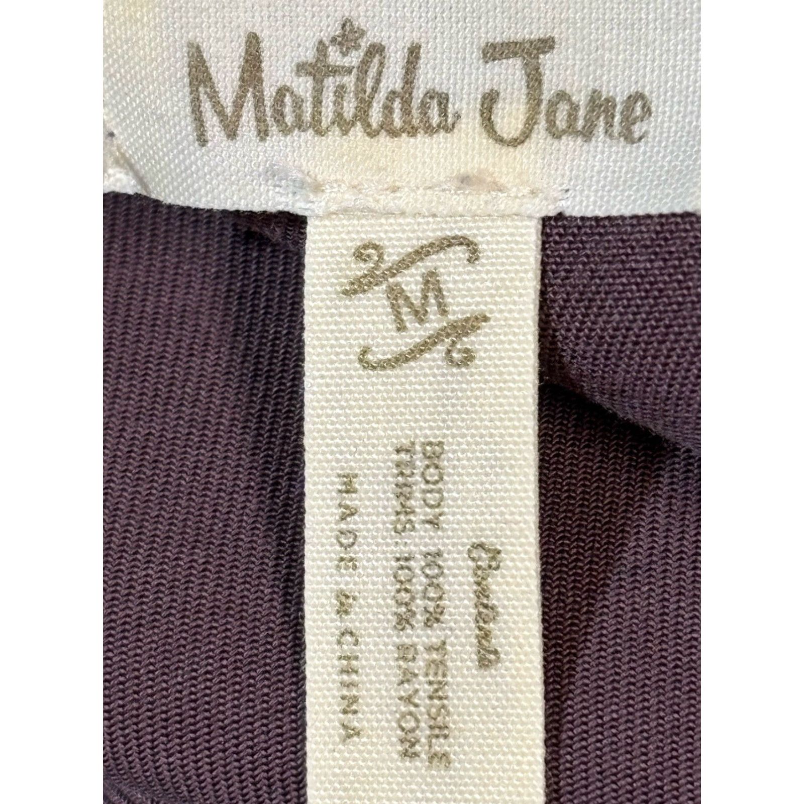 Vintage Matilda Jane Miranda Friends Forever Dress Women’s Medium Purple Pockets Casual Size M / US 6-8 / IT 42-44 - 7 Thumbnail
