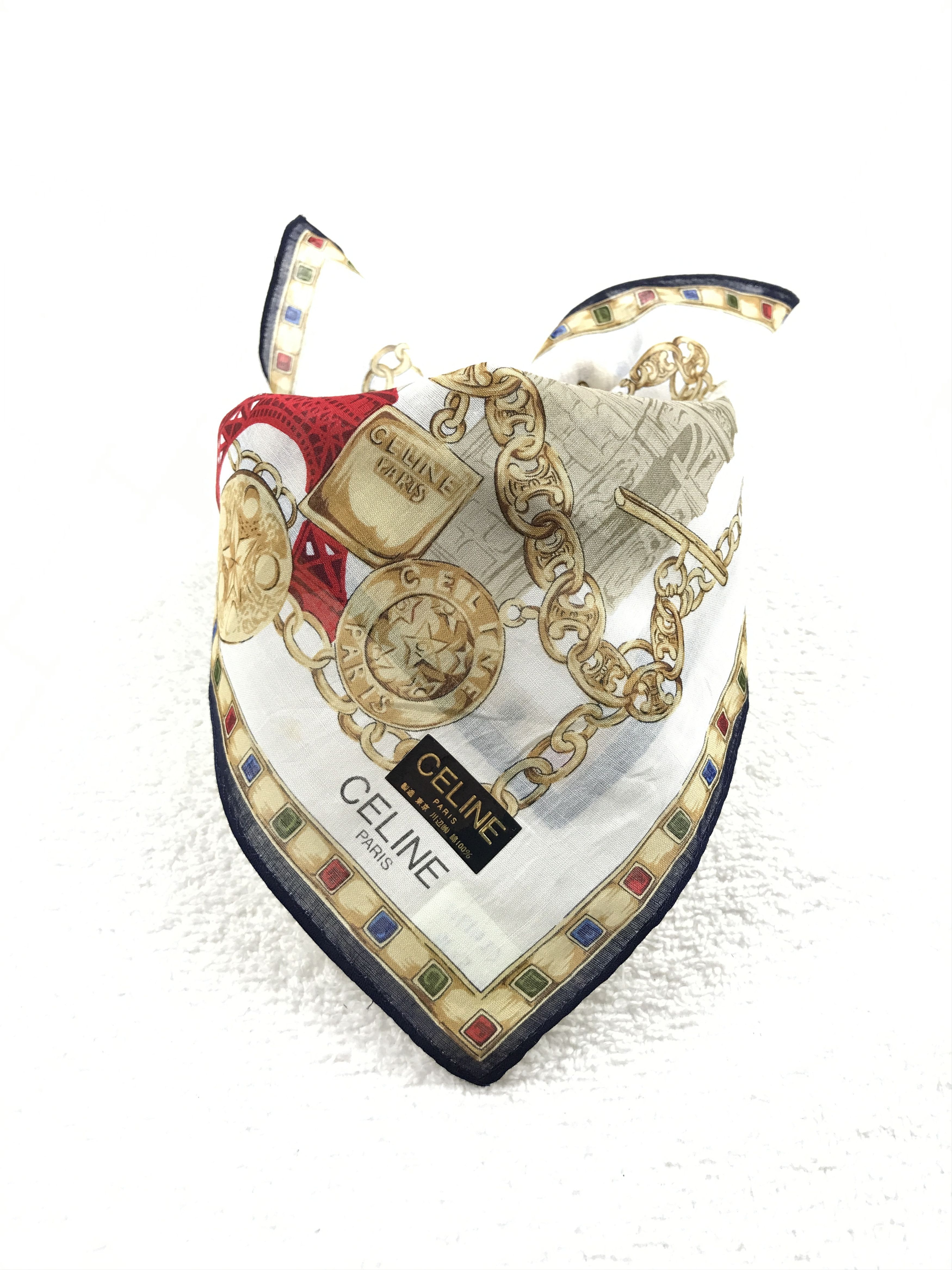 Celine Vintage Celine Bandana Neckerchief Handkerchief Size ONE SIZE - 3 Thumbnail