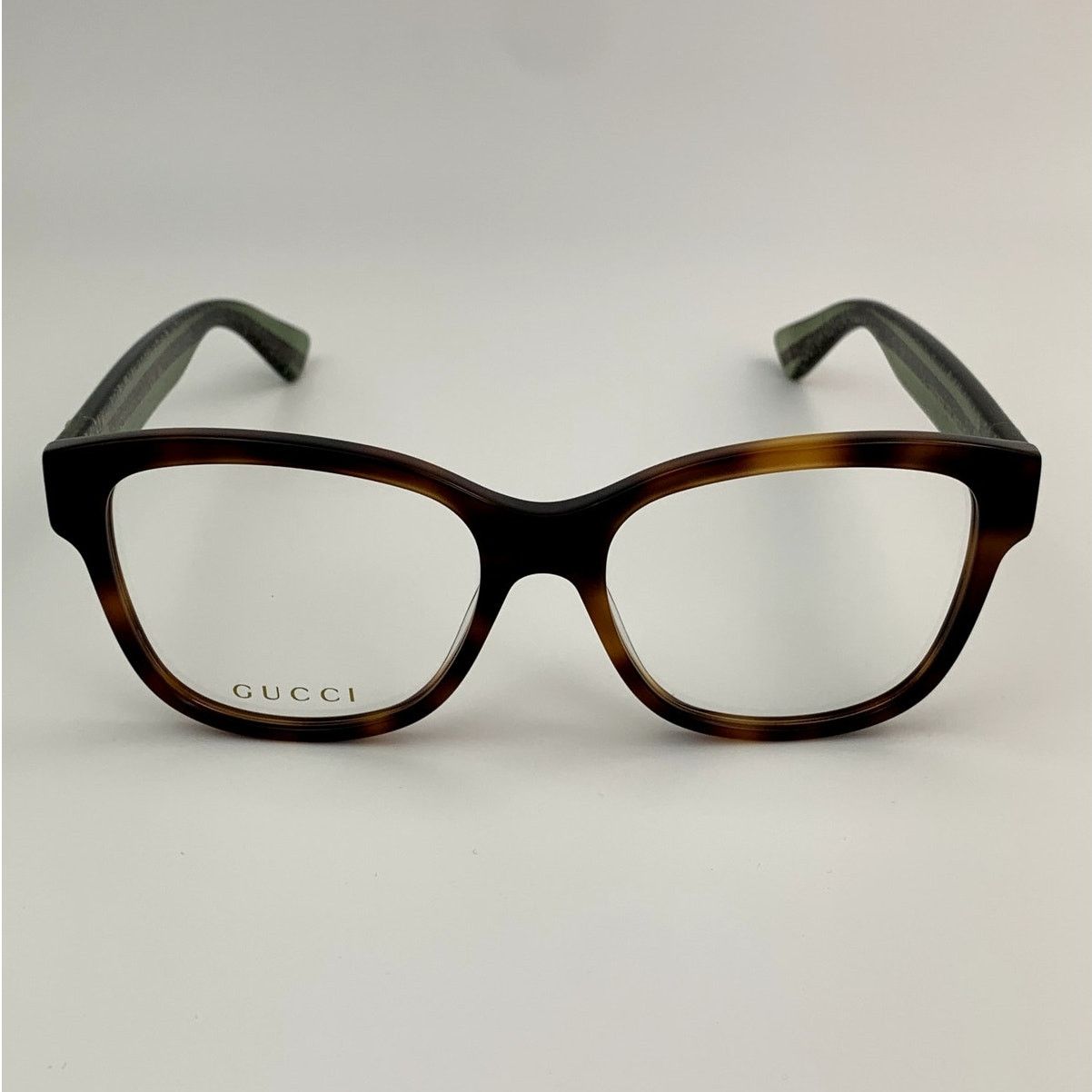 Gucci NEW Gucci GG0038ON 002 Havana Green Transparent Women Size ONE SIZE - 9 Thumbnail