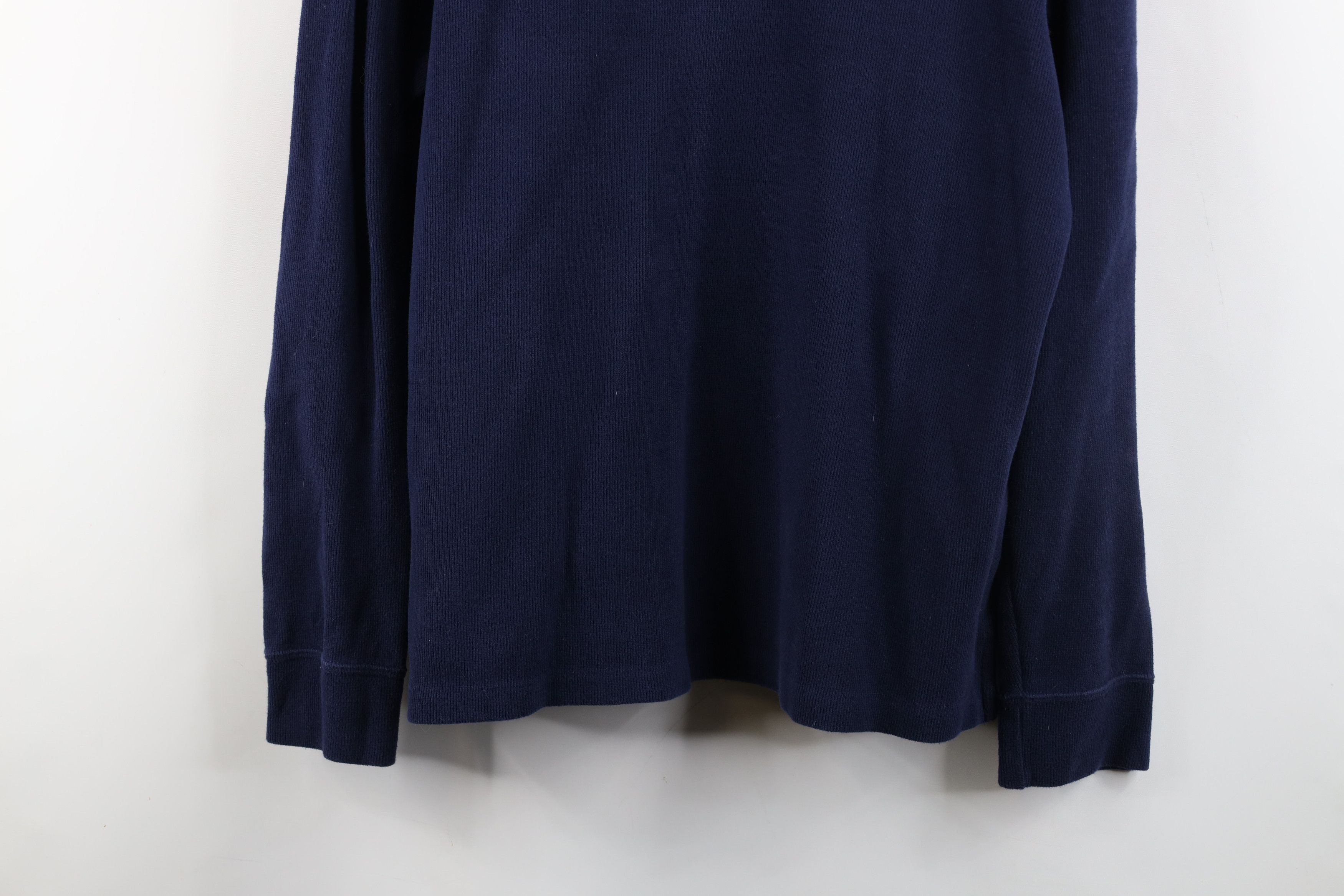 Ralph Lauren × Vintage Vintage 90s Ralph Lauren Cotton Ribbed Knit Half Zip Sweater Size US L / EU 52-54 / 3 - 3 Thumbnail