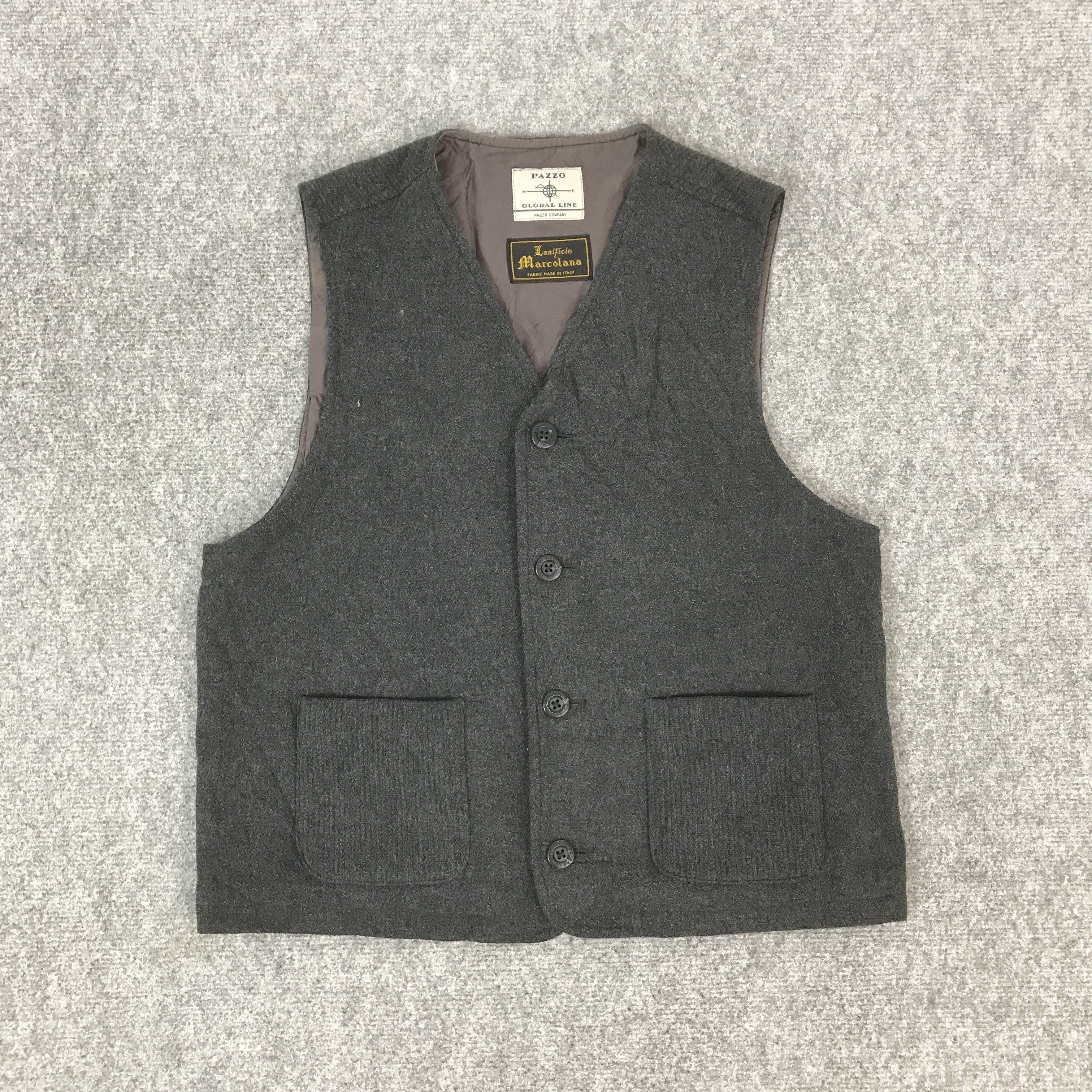 Pazzo PAZZO GLOBAL LINE LANIFICIO MARCOLANA WOOL VEST K69B19 Size US M / EU 48-50 / 2 - 1 Thumbnail