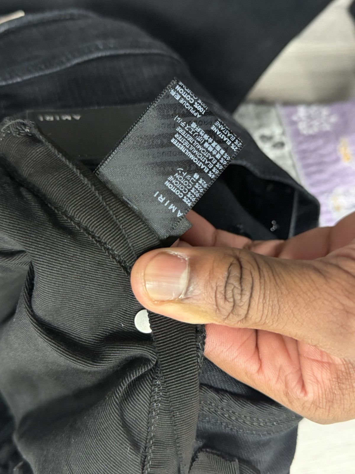 Amiri Amiri Bandana Art Patch Jeans – Black Size US 30 / EU 46 - 4 Thumbnail