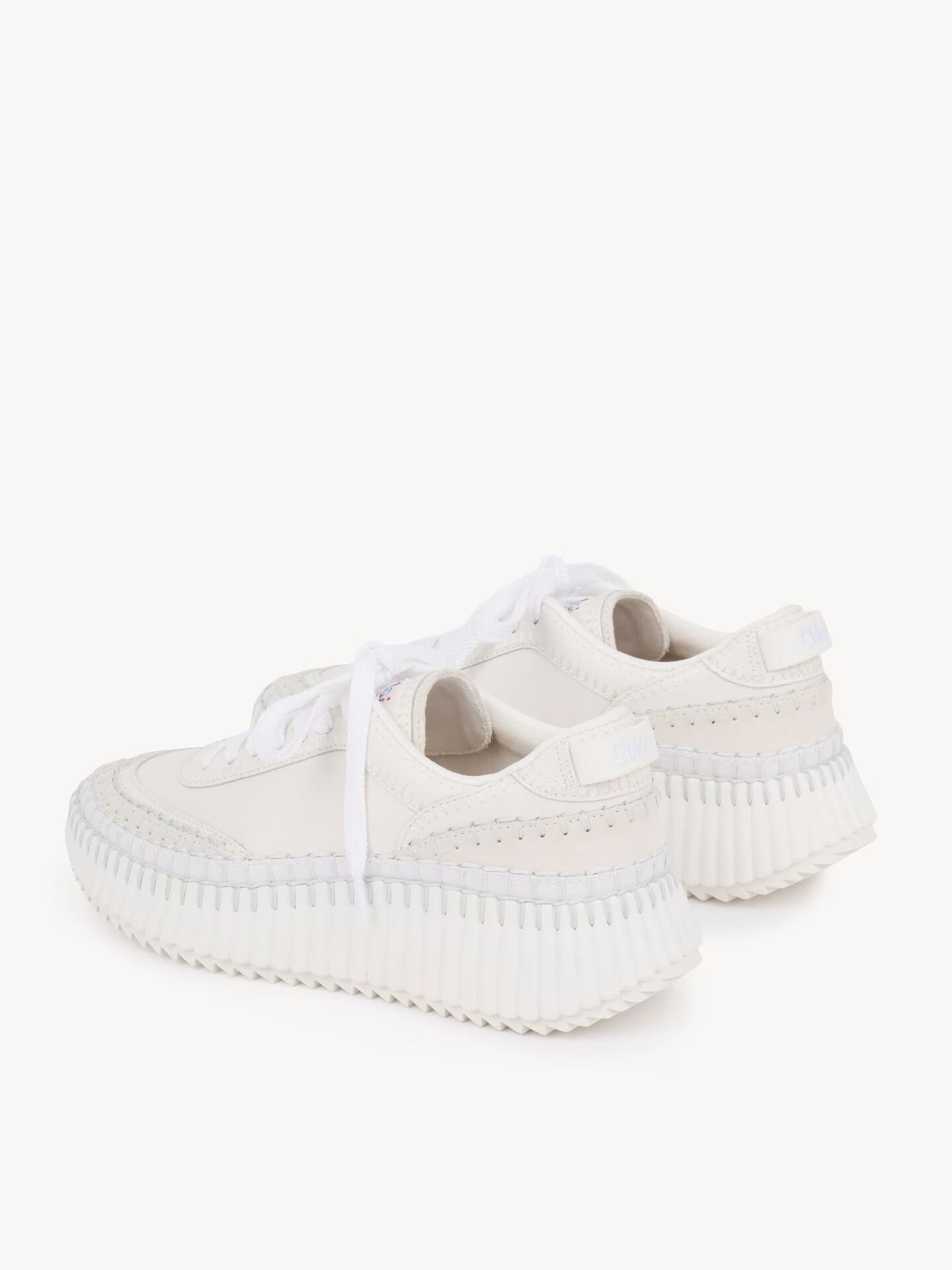 Chloe o1loc1c10226 Nama Low-Top Sneakers in White Size US 8 / IT 38 - 5 Thumbnail