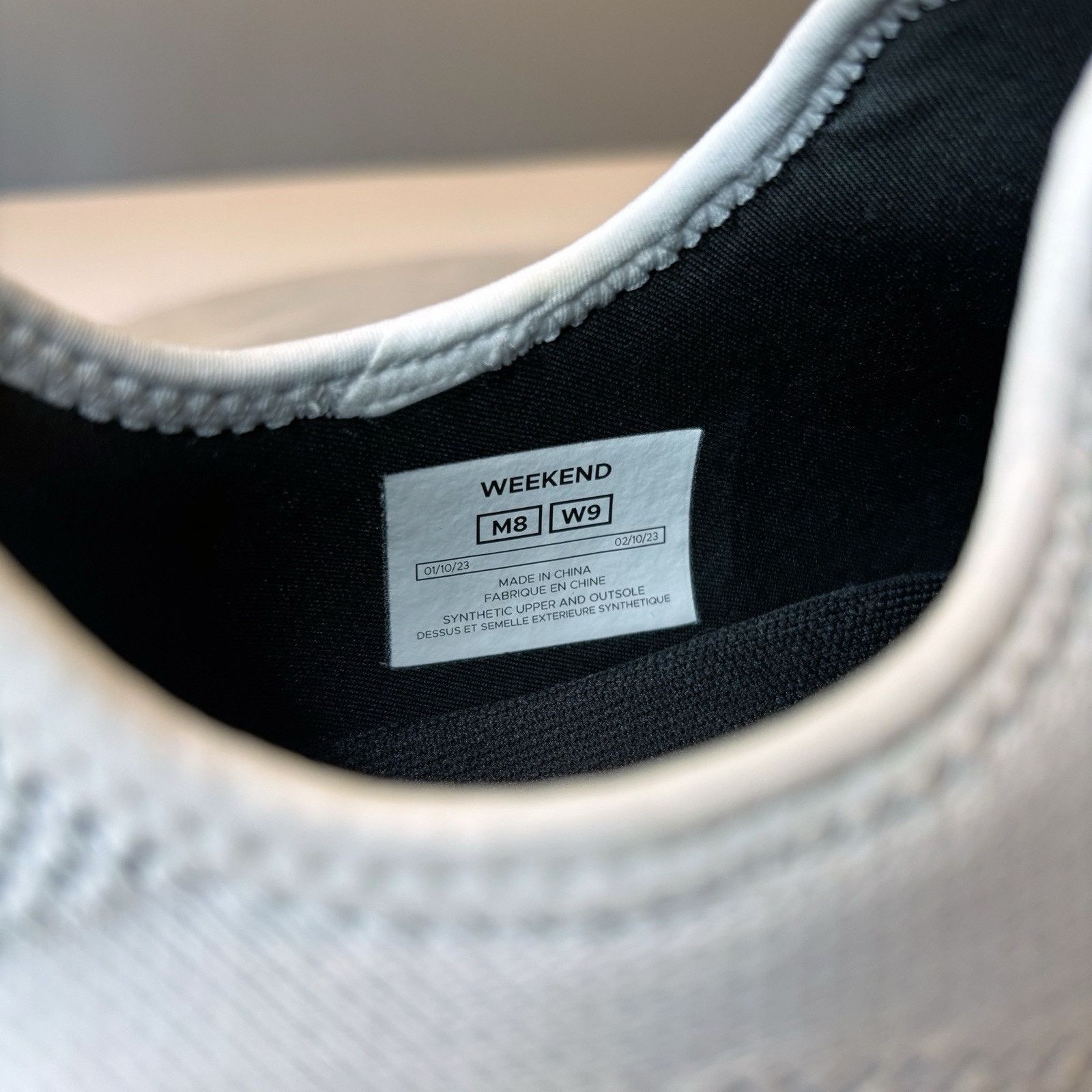 Vessi Vessi Weekend Unisex White Knit Sneakers Men's Sz 8 Wmn's 9 Size US 8 / EU 41 - 9 Thumbnail