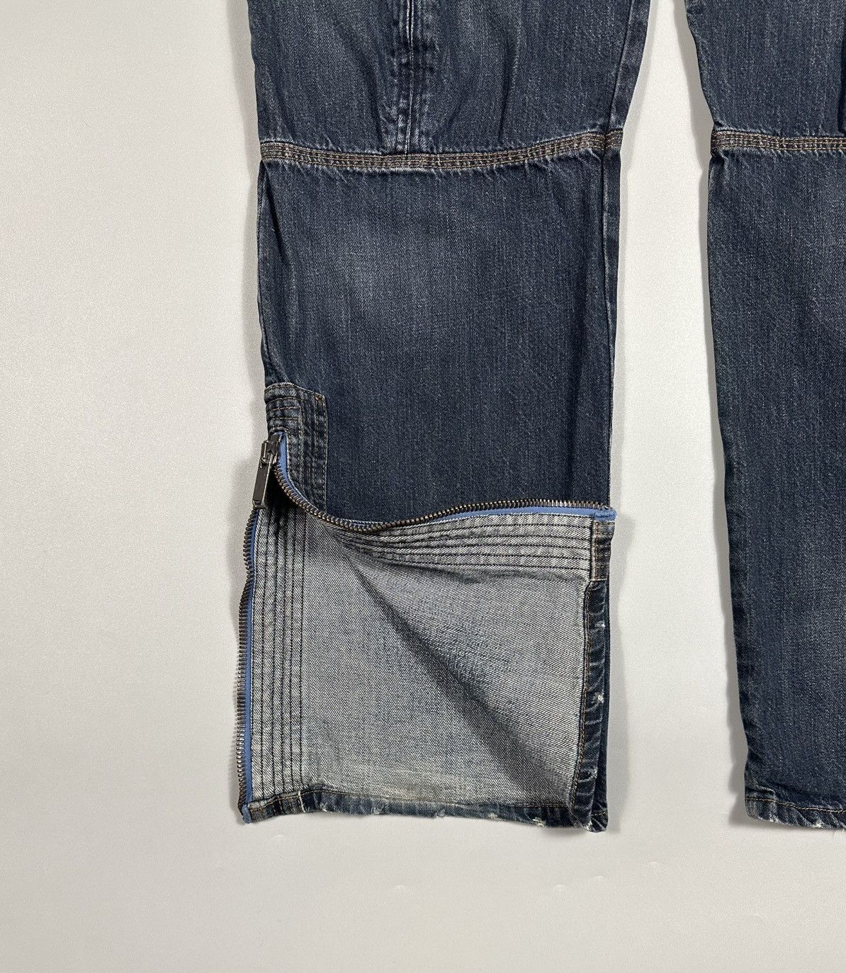 Dolce & Gabbana F/W2004 Dolce & Gabbana Biker Straight Leg Blue Denim Jeans Size US 36 / EU 52 - 5 Thumbnail