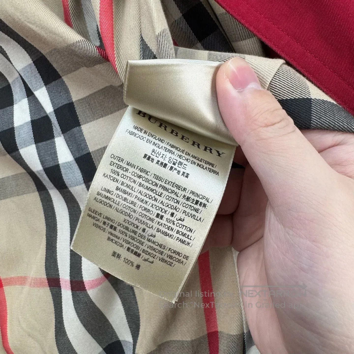 Burberry Burberry Double Crown Inner Check Trench Coat. Size M / US 6-8 / IT 42-44 - 7 Thumbnail