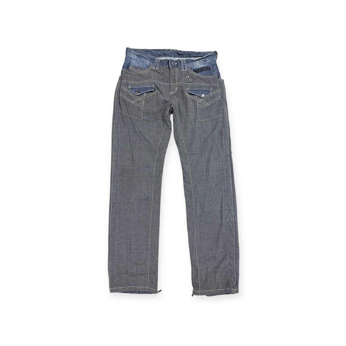 Seditionaries Vtg🔥Avant-Garde ppfm AnarchyDenim Eastern Rock Reverseible Size US 33 - 3 Thumbnail