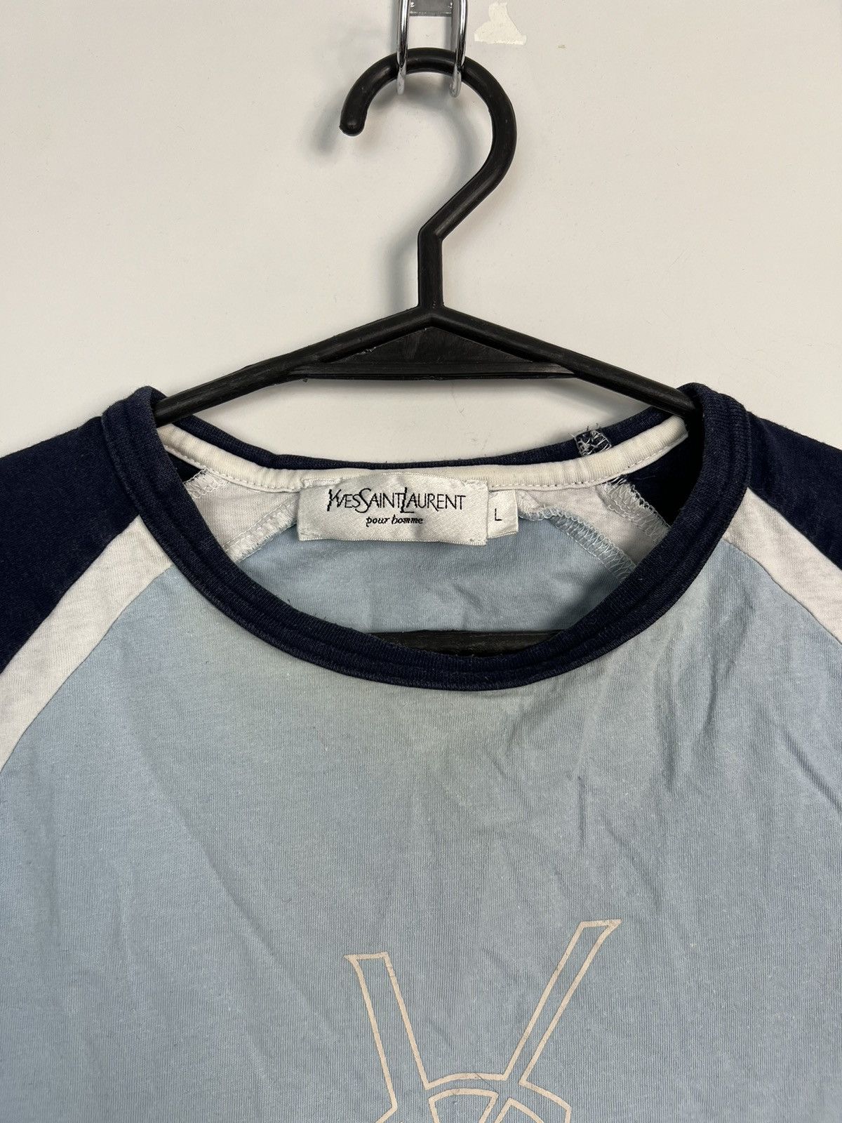Vintage × Yves Saint Laurent Tshirt Yves Saint Laurent YSL Big Logo Size US L / EU 52-54 / 3 - 2 Thumbnail