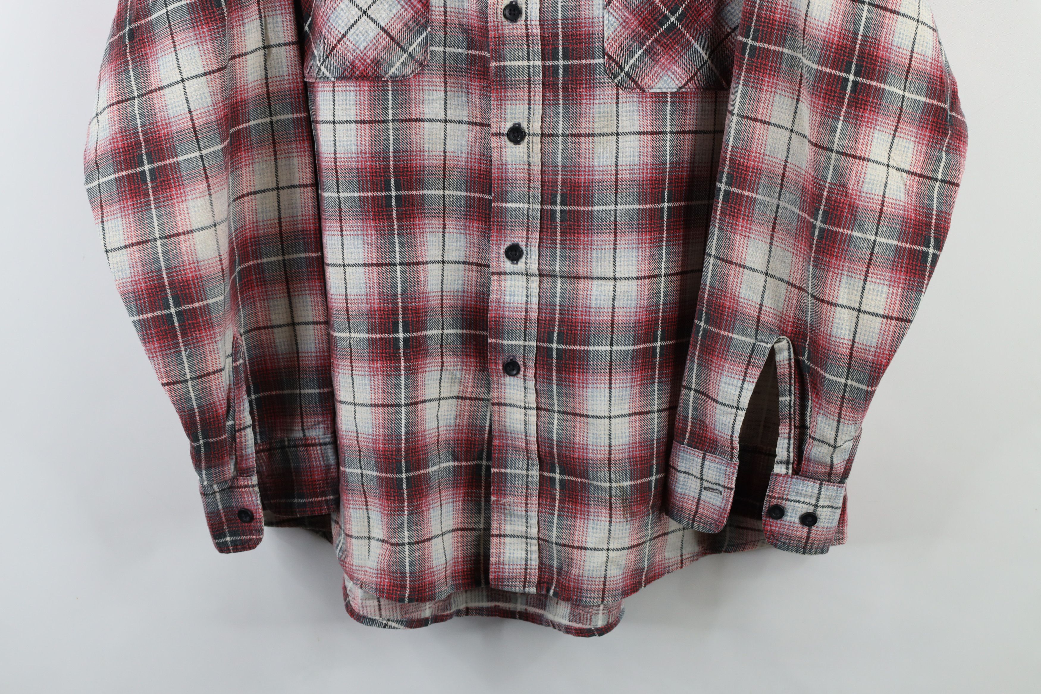 Vintage Vintage 90s Streetwear Collared Button Shirt Plaid USA Size US XXL / EU 58 / 5 - 3 Thumbnail