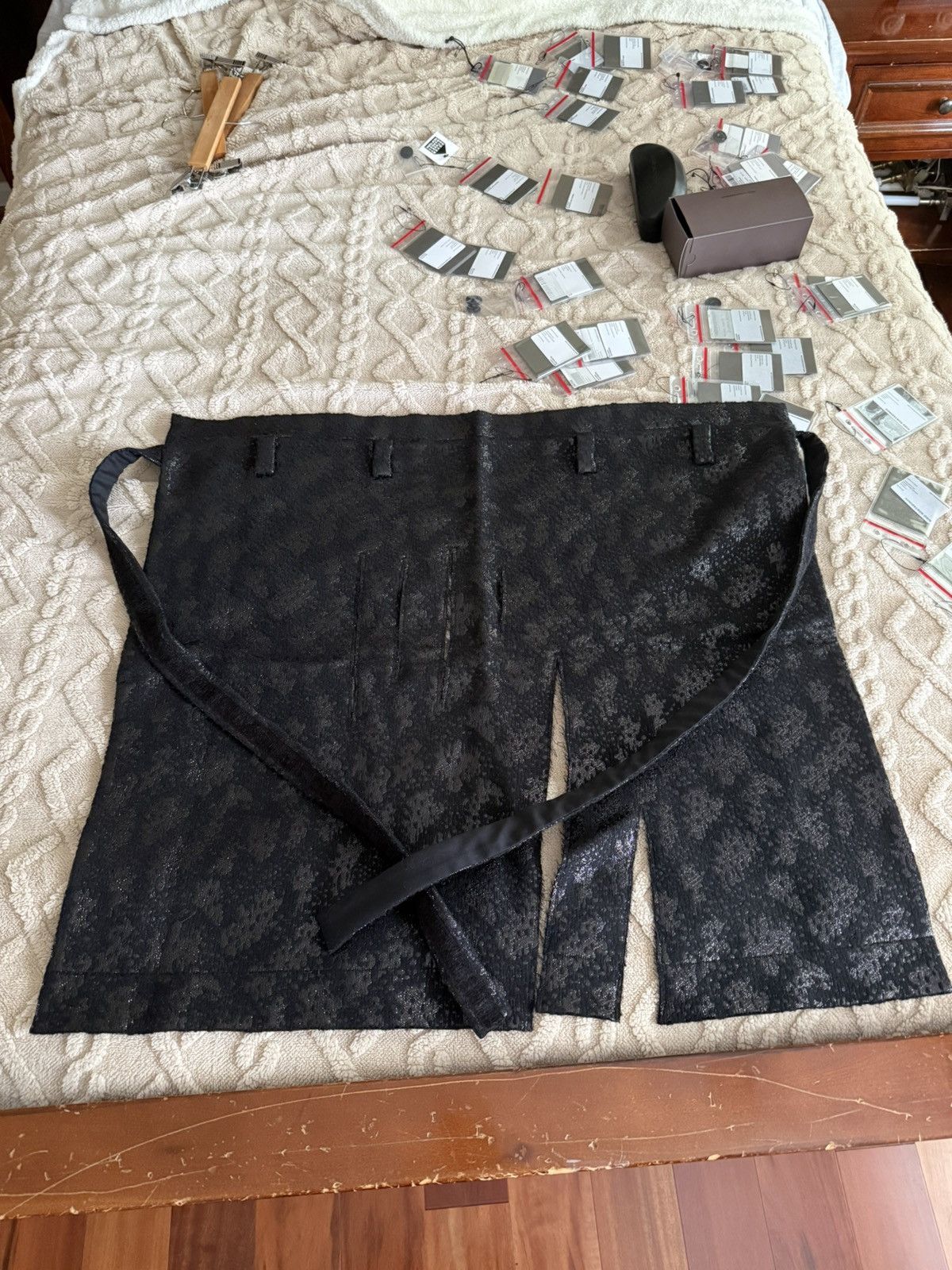 Kiko Kostadinov Irimias Skirt Glitter Black 46 | Grailed