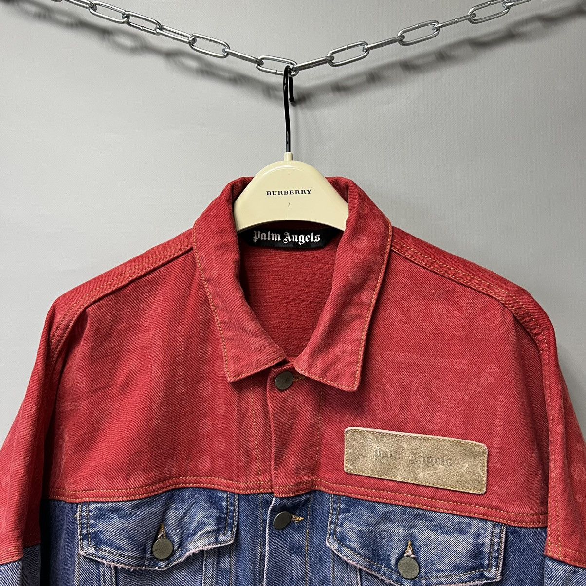 Palm Angels Palm Angels Vintage Denim Jacket With Bandana Motif Size US S / EU 44-46 / 1 - 3 Thumbnail